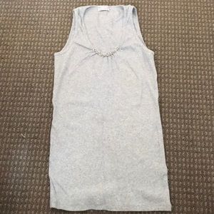 Brunello Cucinelli gray tank top